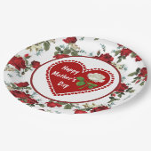 ハート感じマザーズ日紙プレート ペーパープレート (アングル)