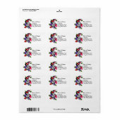 ハート感じ結婚住所 シール (フルシート)