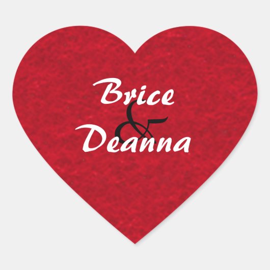 ハート感じ結婚s ハートシール (正面)