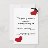 ハート感じRSVP 出欠カード (裏面)