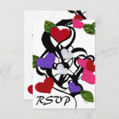 ハート感じRSVP 出欠カード (正面/裏面)