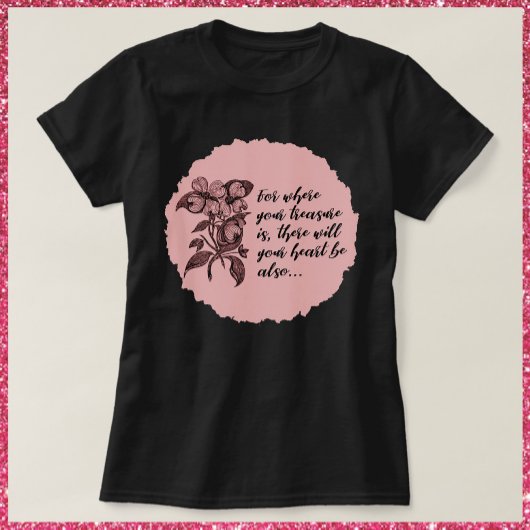 ハート感動的と財宝引用文Tシャツ Tシャツ