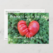 ハート感動的はがき ポストカード (正面/裏面)