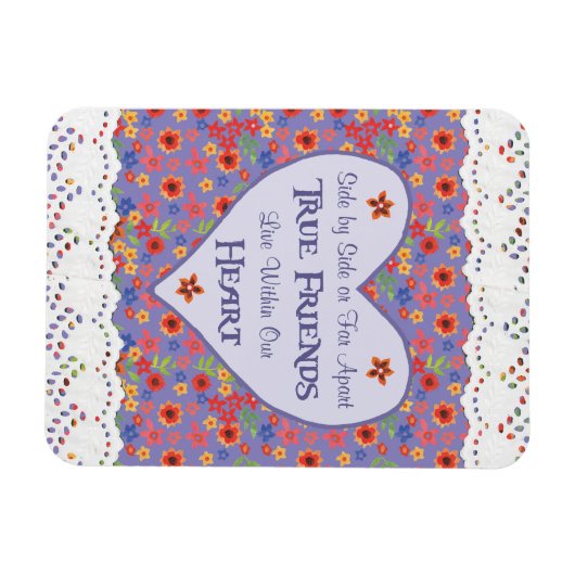 ハート感動的友好引用文冷蔵庫用マグネット マグネット (横)