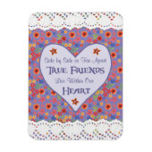 ハート感動的友好引用文冷蔵庫用マグネット マグネット (縦)