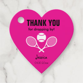 ハート感謝していで落とせる鮮やかなピンク フェイバータグ