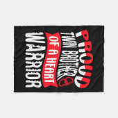 ハート戦士ハート病障害Chの兄弟 フリースブランケット (正面(横))