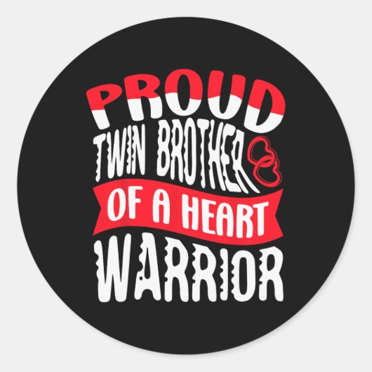 ハート戦士ハート病障害Chの兄弟 ラウンドシール (正面)