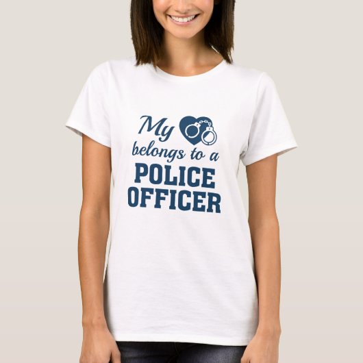 ハート所属警察官 Tシャツ (正面)