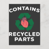 ハート手術の生存者がオープンハート復旧をバイパス ポストカード (正面)