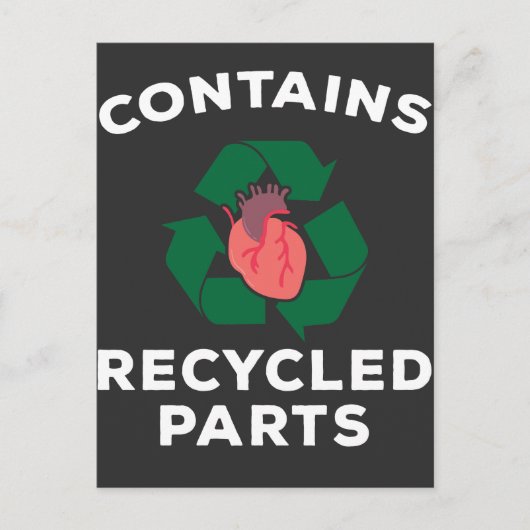 ハート手術の生存者がオープンハート復旧をバイパス ポストカード (正面)