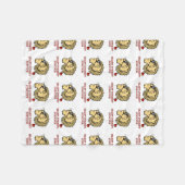 ハート手術を受けたライオン フリースブランケット (正面(横))