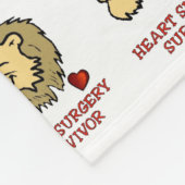 ハート手術を受けたライオン フリースブランケット (角)