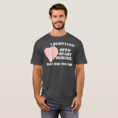 ハート手術を生き残ったTシャツ・ジッパー・クラブのティー Tシャツ (正面フル)