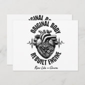 ハート手術オリジナル体リビルトエンジ走ンLi エンクロージャーカード (正面/裏面)