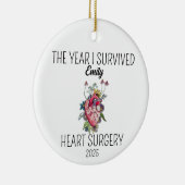 ハート手術オーナメント、ハート戦士クリスマス セラミックオーナメント (右)