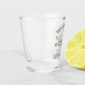 ハート手術ユーモアのアップグレード ショットグラス (左)