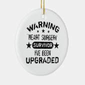 ハート手術ユーモアのアップグレード セラミックオーナメント (右)