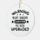 ハート手術ユーモアのアップグレード セラミックオーナメント (左)