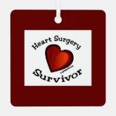 ハート手術生存金属オーナメント メタルオーナメント (裏面)