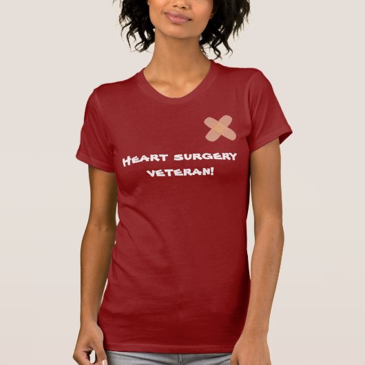 ハート手術退役軍人 Tシャツ (正面)