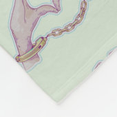 ハート手錠 フリースブランケット (角)