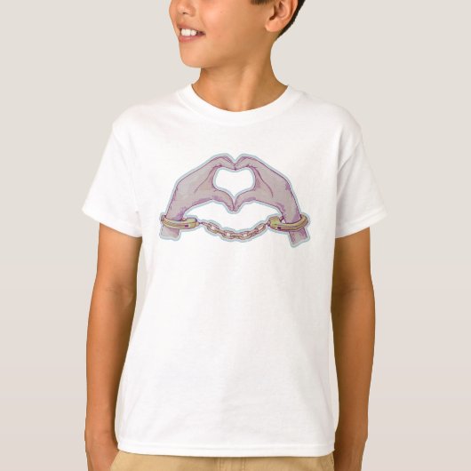 ハート手錠 Tシャツ (正面)