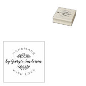 ハート手 |愛素朴で手作りのスケッチ ラバースタンプ (押印)