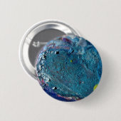 ハート抽象芸術溶融クレヨンコラージュ 缶バッジ (正面&裏面)