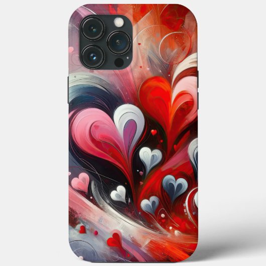 ハート抽象芸術iPhone / iPadケース Case-Mate iPhoneケース (裏面)