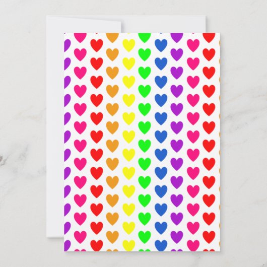 ハート招待状 招待状 (裏面)