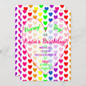 ハート招待状 招待状 (正面/裏面)