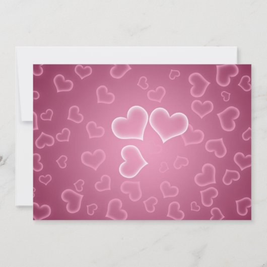 ハート招待状 招待状 (正面)