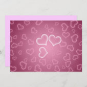 ハート招待状 招待状 (正面/裏面)