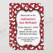 ハート招待状 招待状 (正面/裏面)