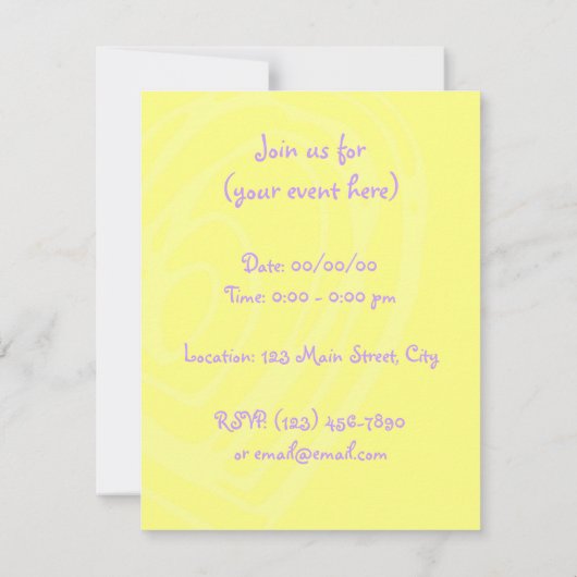 ハート招待状 招待状 (裏面)