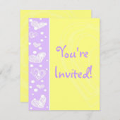 ハート招待状 招待状 (正面/裏面)