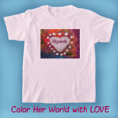 ハート指絵を描 Tシャツ