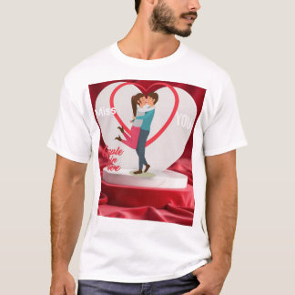 ハート接触💜 Tシャツ