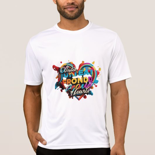 「ハート揃え」 Tシャツ (正面)