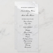 ハート描のビーチ結婚式プログラム プログラム (正面/裏面)