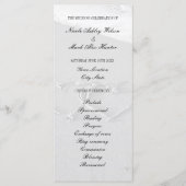 ハート描のビーチ結婚式プログラム プログラム (正面)