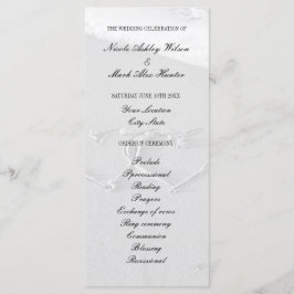 ハート描のビーチ結婚式プログラム プログラム