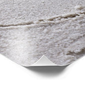 ハート描インサンドビーチwヒトデテンプレート フォトプリント            (角)