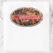 ハート揚げ 楕円形シール (バッグ)