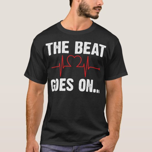 ハート攻撃の生存者ビートが続く_1 Tシャツ (正面)