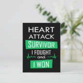 ハート攻撃の生存者、私は戦って私は勝った ポストカード (スタンド正面)