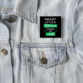 ハート攻撃の生存者、私は戦って私は勝った 缶バッジ (インサイチュ)