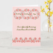 ハート攻撃の迅速な回復カード カード (黄色い花)