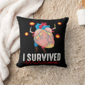ハート攻撃サバイバー戦士ハート病バイパス クッション (ブランケット)